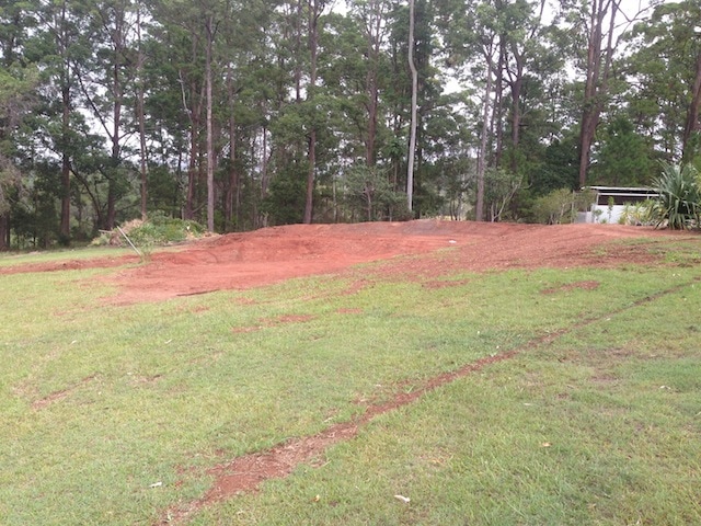 The original site cut