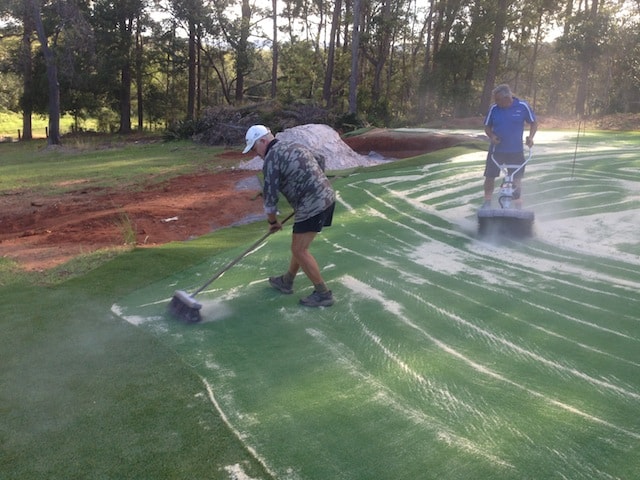 Bruce and Harvey brushing in the Profill