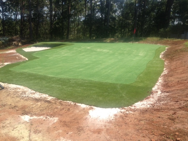 The finished product - this green is ready for the first shot...