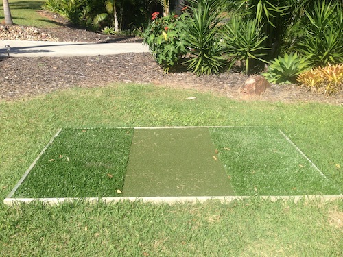 A nice golf tee for your backyard is a perfect addition to your golf green
