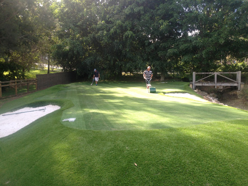 Bruce and Warwick hard at work. A view from front left to the back...